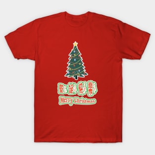 taiwan merry christmas tree_taiwanese mandarin happy Xmas with bopomofo T-Shirt